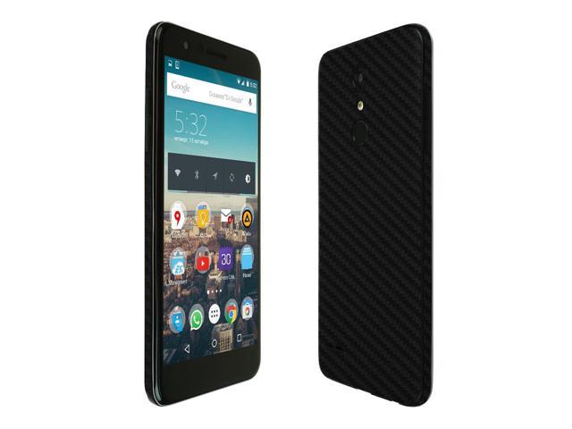 Skinomi TechSkin Screen Protector Black Carbon Fiber Full Body Compatible with HTC U12 Plus 