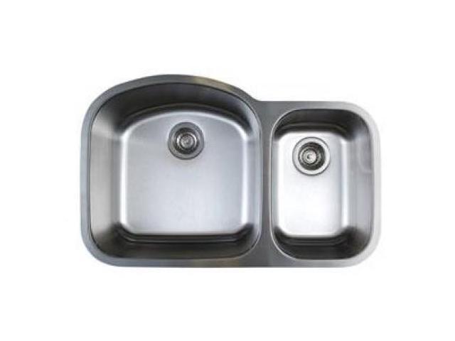 Blanco America 441022 Stellar Undermount Stainless Steel 1 6 Double Bowl Kitchen Sink Newegg Com