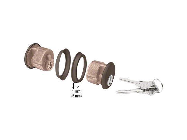Dark Bronze Mortise Cylinder Mounting Pad
