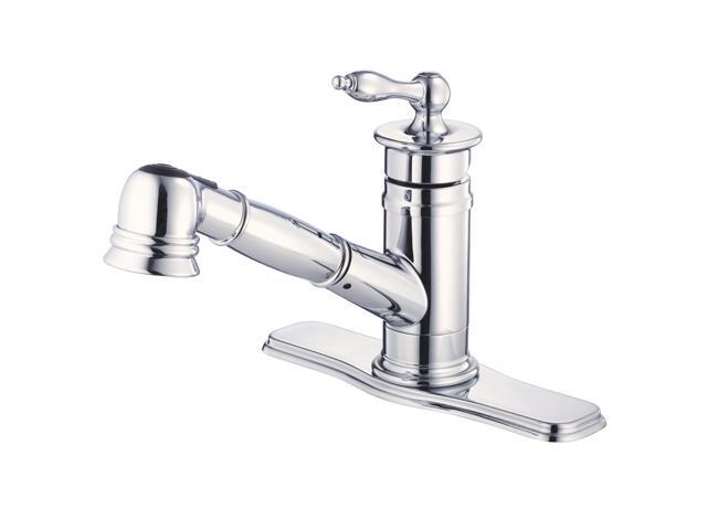 Danze D455010 Prince Pull Out Kitchen Faucet Chrome Newegg Com