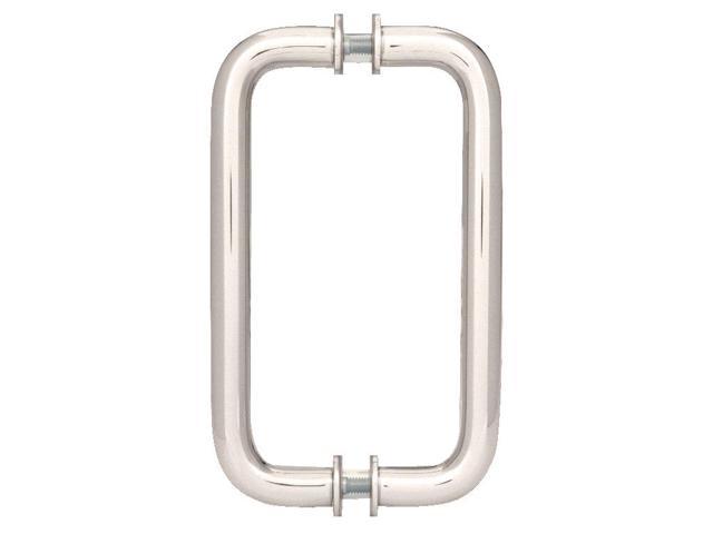 Showerdoordirect 8 Tubular Back 2 Back Shower Door Pull Handles In Brushed Nickel W Washers