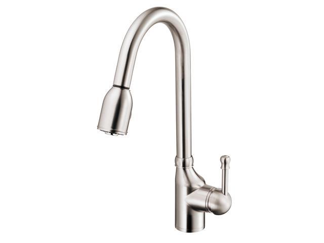 Danze D457015ss Melrose Single Handle Pull Down Kitchen Faucet Stainless Steel Newegg Com