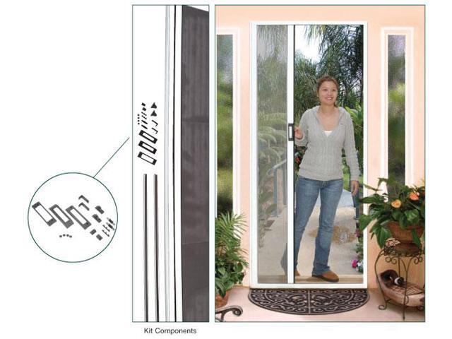 Crl White 96 Euro Retractable Screen Door Kit Es98w Newegg Com