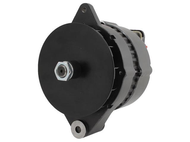 MERCRUISER SAE MARINE BLACK POWDER COAT 1 WIRE HIGH OUTPUT ALTERNATOR 135 AMP
