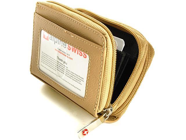 alpine swiss zipper wallet