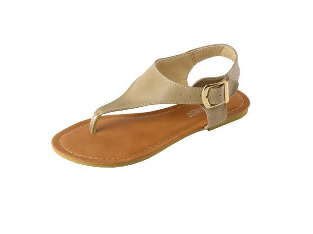 ankle strap buckle flip flop gladiator thong flat sandals