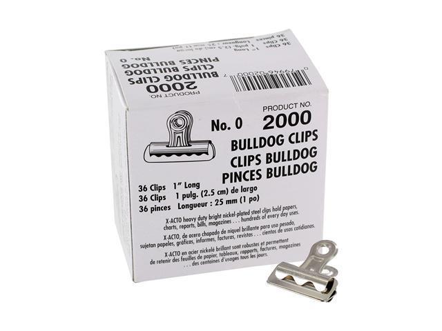Boston Bulldog Clips 36/Box 5/16" Capacity x 1" 