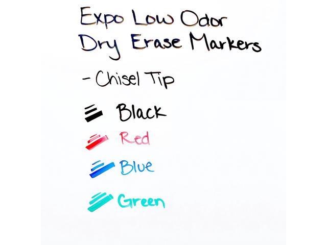  EXPO 80661 Low-Odor Dry Erase Markers, Chisel Tip
