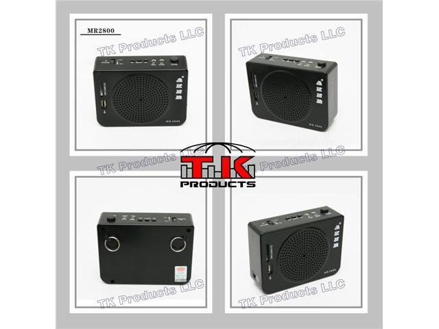 AKER MR2800 16W Waistband Portable PA Voice Amplifier Booster MP3 Speaker 