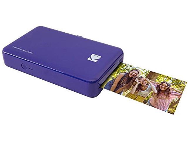 Kodak Mini 2 HD Wireless Mobile Instant Photo Printer w/4PASS Patented Technology (Purple) – Compatible w/iOS & Android Devices - Ink In An Newegg.com