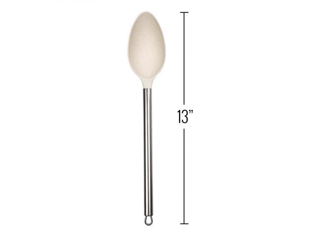 Beille Cream Wheat Straw Cooking Kitchen Utensils Set Spoons Spatulas  Ladle, 5pc