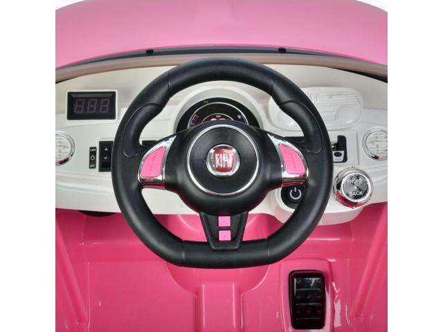 fiat 500 pink ride on