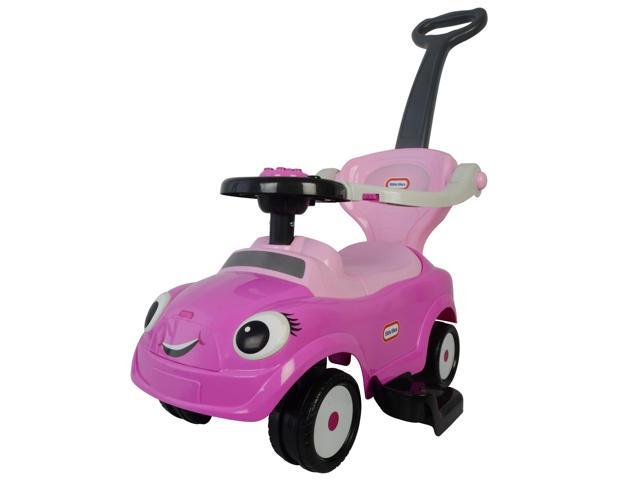 Photo 1 of Best Ride On Cars Baby 3 in 1 Little Tikes Push Car Stroller Ride On Toy, Pink, MISSING WHEEL/ BROKEN OFF
