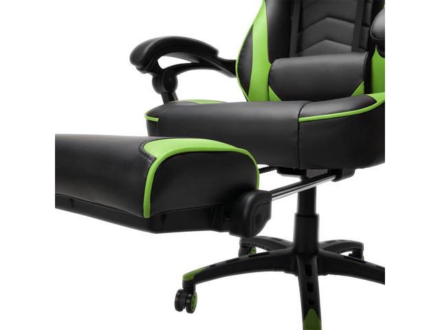 RESPAWN 110 Racing Style Gaming Chair Reclining Ergonomic Leather Chair Green 