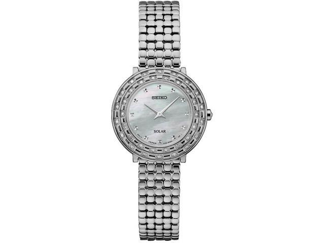 Seiko SUP373 Womens Silver Tressia Solar Watch