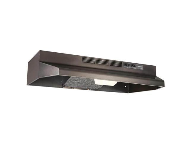 black stainless convertible range hood