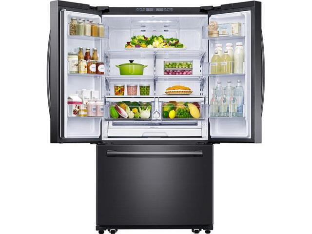 Samsung 25 5 Cu Ft Black Stainless French Door Refrigerator