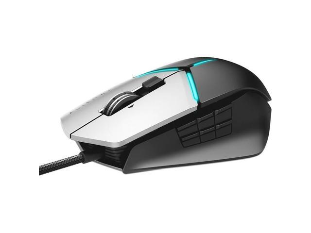 Dell Alienware Elite Gaming Mouse Aw958 Optical Black Gray 100 Dpi Scroll Wheel 13 Button S Newegg Com