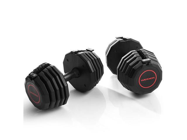 weider adjustable dumbbells