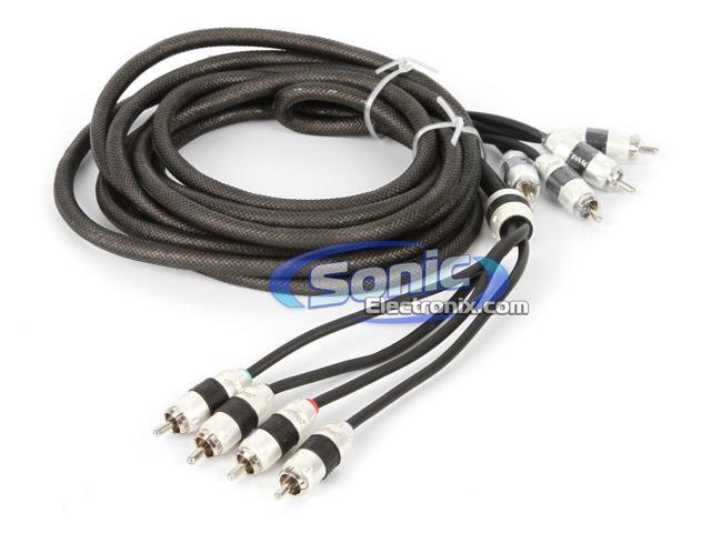 Stinger Si8412 Car Stereo Audiophile 8000 Series 4 Channel 12 Foot Rca Amp Cable