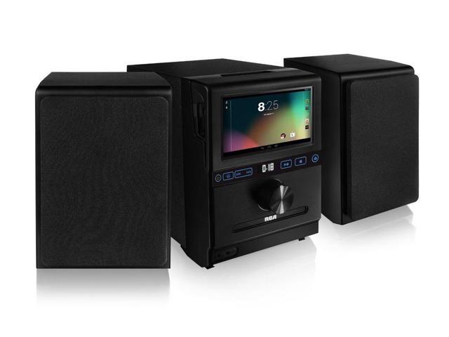 RCA Home Stereo System w/ Removable 7-inch Android Tablet and Two 20 ...