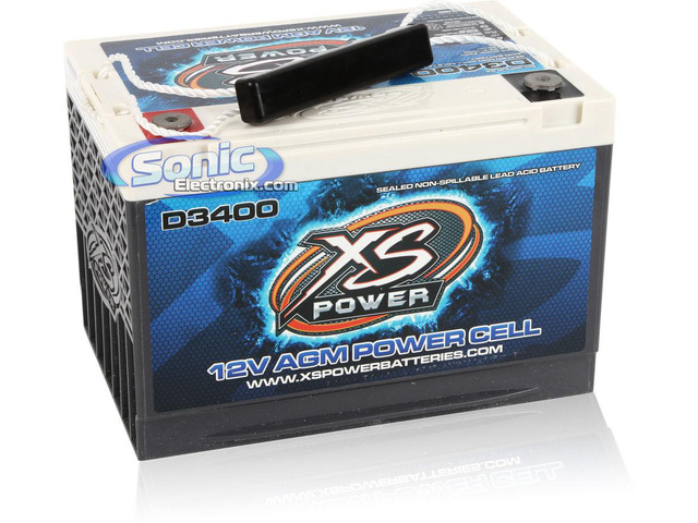 13/mo - Finance XS Power D3400R 12V Battery  BCI Group 34R AGM Max Amps 3 300a Ca 1000 Ah 65 2500w 4000w