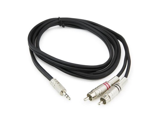 3.5mm AUX Stereo to 2 RCA Male Audio Y Cable Adapter Cord MP3 iPod 1//8/" 6ft