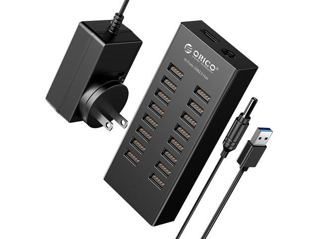 passage klauw combinatie Powered USB Hub, ORICO 16 Ports USB 2.0 Hub with Detached 3.3' Data Cable,  Power Adapter 12V 2.5A, Powered USB 2.0 Splitter for Laptop and Desktop,  Keyboard, Mouse and More - Newegg.com