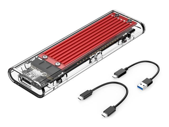 ORICO TCM2-C3 Aluminum USB 3.1 Gen2 Type-C NVMe M.2 Hard Drive Enclosure 10Gbps Date Transfer Rate Support UASP Protocol with Type-C to C Cable - Red