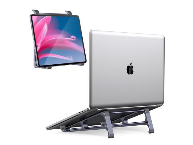 Laptop Stand for Desk ORICO 3 in 1 MacBook Vertical Holder, Aluminum Stable Computer Riser for 11-15" Laptop, Tablets, Chromebook Stand