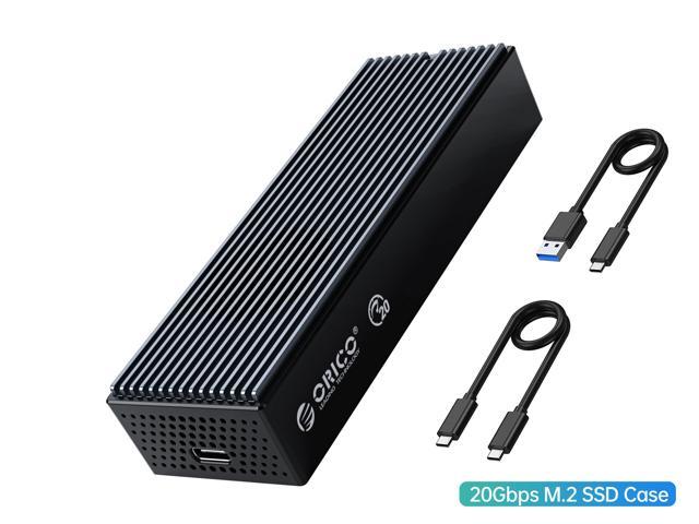ORICO Omnispeed 20Gbps M.2 NVMe SSD Case with Built-in Cooling Fan Type-C M.2 NVMe SSD Portable Hard Drive Enclosure For M.2 NVMe 2230 2242 2260 2280 SSD - M2PVC3-G20
