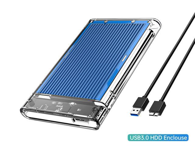 ORICO Aluminum USB3.0 to SATA III 2.5" External Hard Drive Enclosure 5Gbps High-Speed for 7mm and 9.5mm 2.5 Inch SATA HDD/SSD Tool Free [UASP and 4TB Max Supported](2179U3)