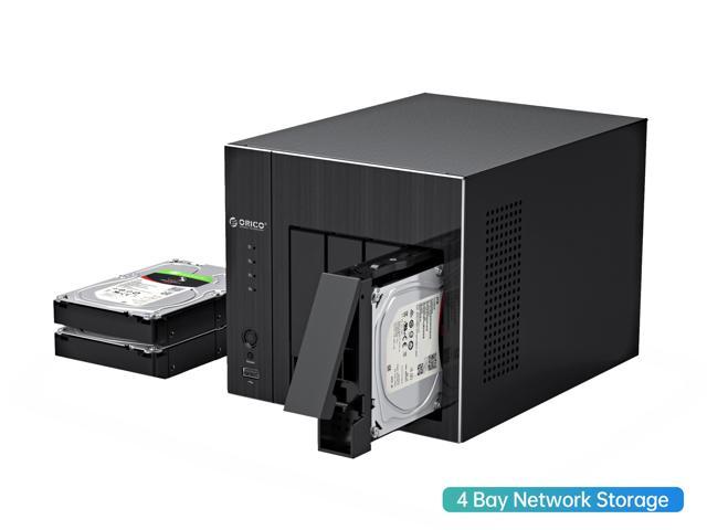 ORICO OS Series NAS 2.5" 3.5" Hard Drive Enclosure 4 Bay Network Attached Storage with RAID Gen7 SATA to USB3.0 HDD Case