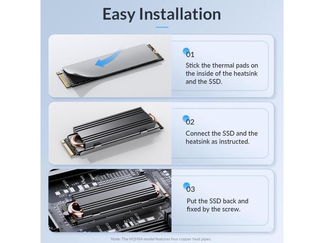 Orico Copper Conduction Heat Dissipation Ssd Heatsink M Ssd Hard Disk Cooling Heat Sink For M