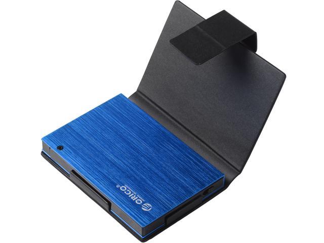 ORICO 25AU3 Aluminum USB 3.0 to 2.5-Inch Sata External Hard Drive Enclosure Case with Sleeve - Blue