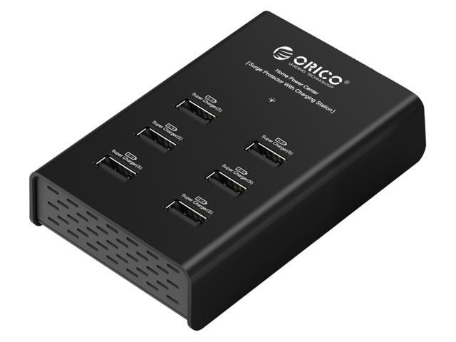 ORICO DUB-6P 72W 6 Port USB Charging Station - Black