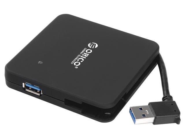 ORICO  SuperSpeed USB3.0 4-Port Bus-Powered HUB with VL812 Controller for Mac, iMac, MacBook Pro Air, Ultrabooks, Laptops, Raspberry Pi and Any PC - Black (C3H4)