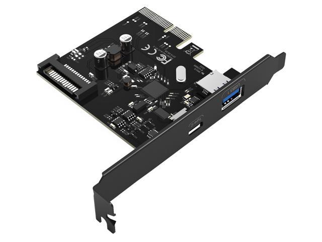 Andifany USB 3.1 Type C Pcie Expansion Card Pci-E to 1 Type C and 2 Type A 3.0 USB Pci Express Controller Hub for Desktop Pc
