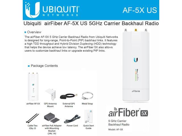 Ubiquiti AirFiber, 500 Mbps + Backhaul, 5.1-5.8 GHz- US Version, Mfg P ...