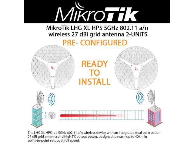 Mikrotik Lhg Xl Hp5 5ghz 802 11 A N Wireless 27 Dbi Grid