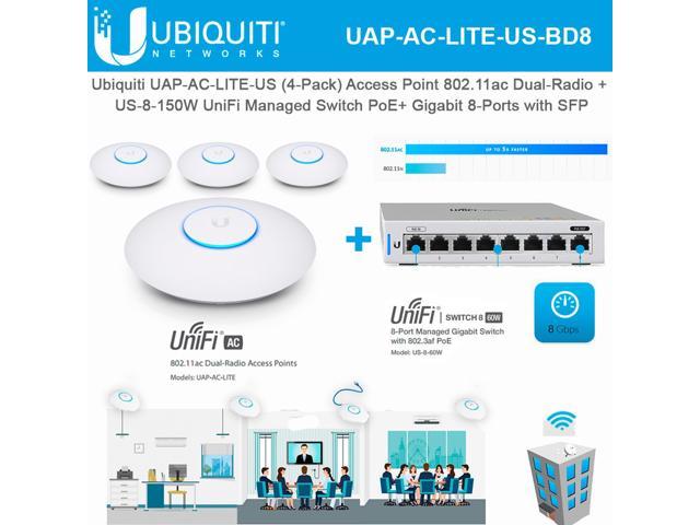 Ubiquiti UAP-AC-LITE-US WiFi Dual Radio Access Point w/ UniFi 802.11ac MIMO Tech