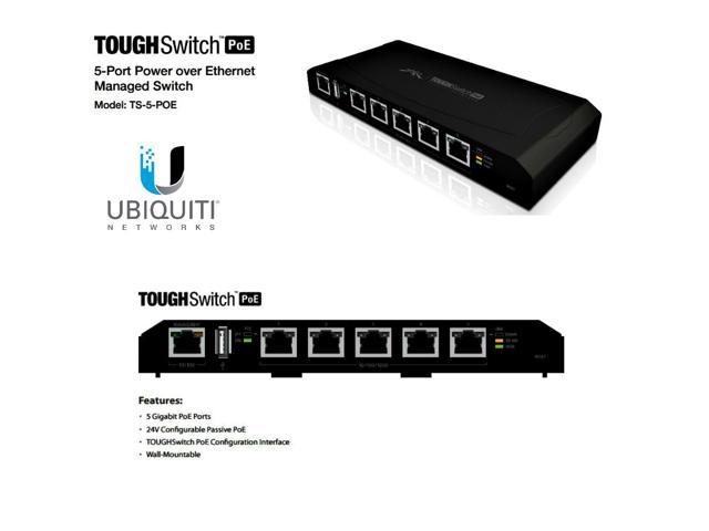 Ubiquiti Networks TS-5-POE-US TOUGHSwitch 5-Port Advanced PoE Controller