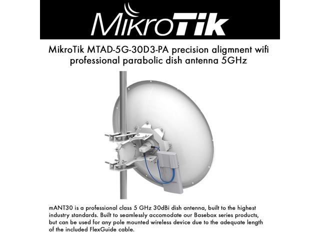 MikroTik mANT30 parabolic dish antenna 5GHz 30dBi MTAD-5G-30D3 