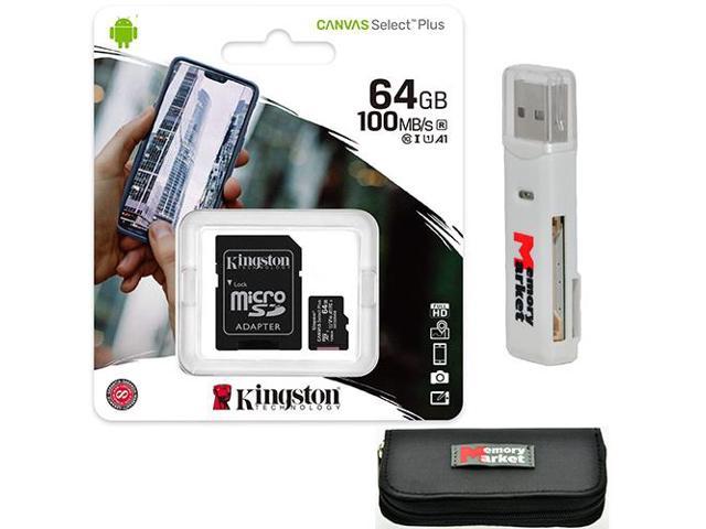 Карта памяти microsdxc kingston canvas select plus 64 гб sdcs2 64gbsp