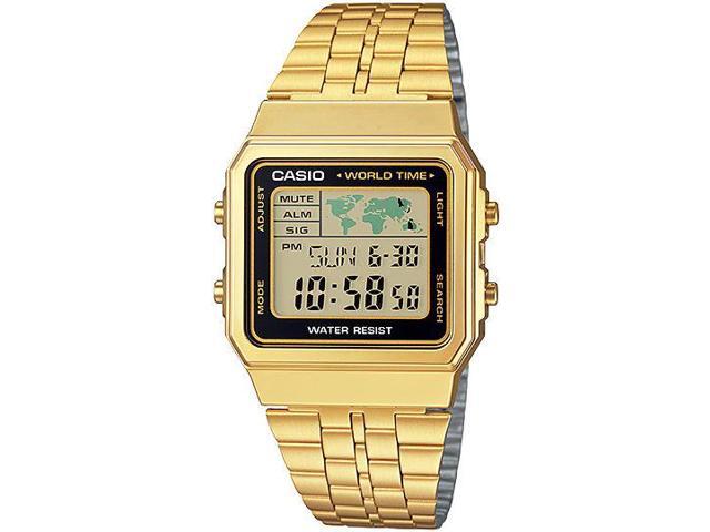 casio world time illuminator gold