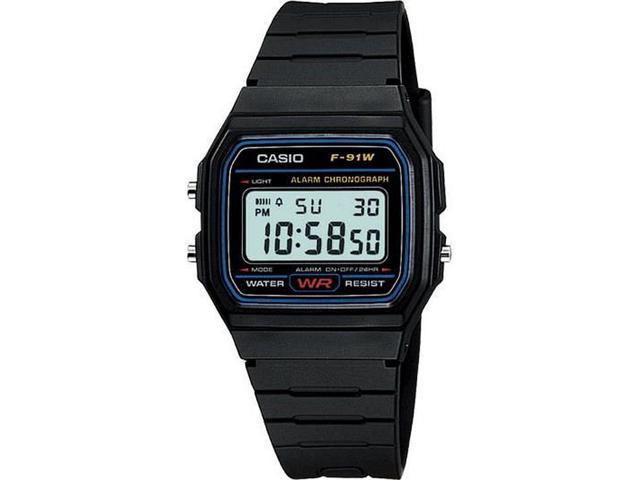 Men's Casio Classic Black Digital Watch F91W-1 F91W-1D