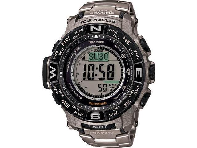 Casio Pro Trek Solar Atomic Titanium Compass Watch PRW3500T-7 - Newegg.com