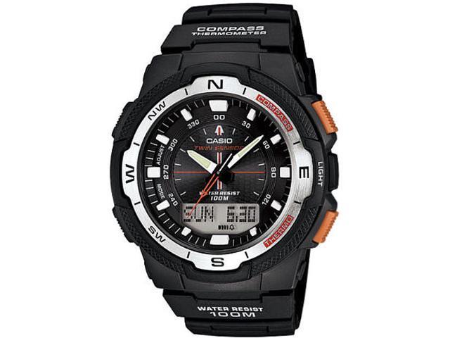 casio twin sensor compass & thermometer watch