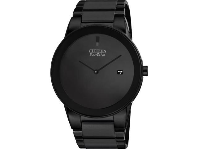Men's Black Citizen Eco-Drive Axiom Steel Watch AU1065-58E