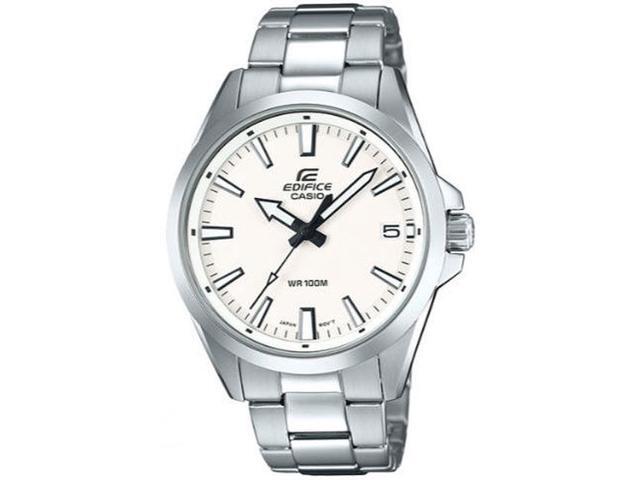 casio edifice stainless steel double dial bracelet watch